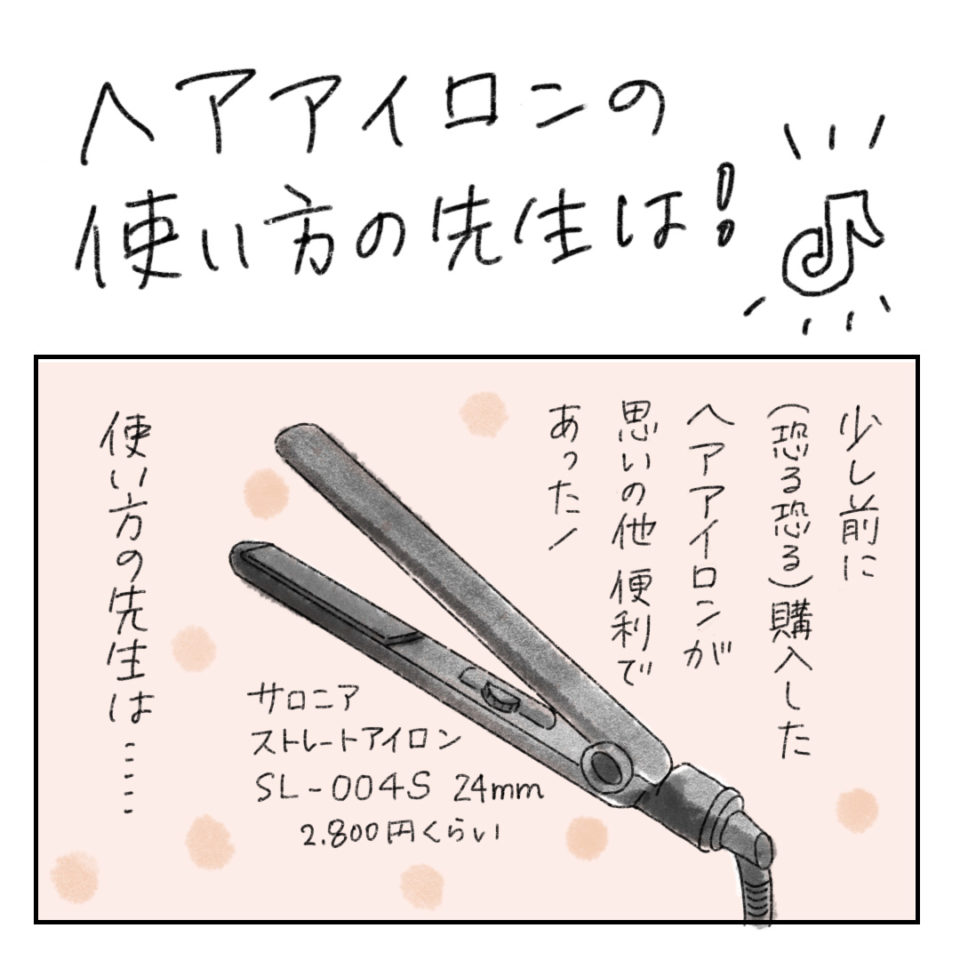 漫画 ヘアアイロンの使い方の先生とは Migiwan Blog